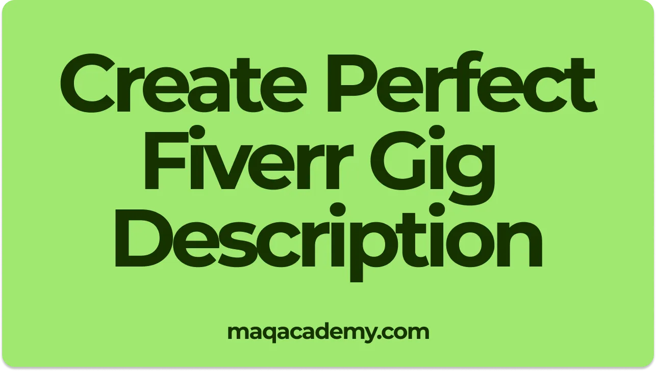 Create perfect fiver gig description