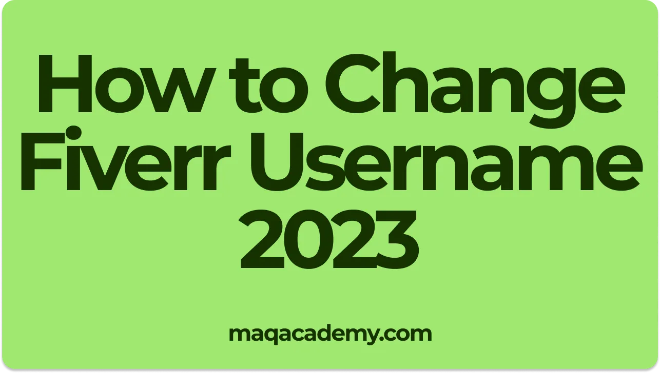 How to change fiverr username