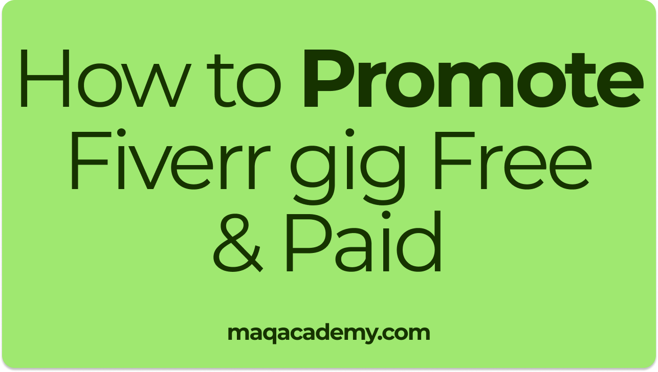 Promote fiverr gig for free