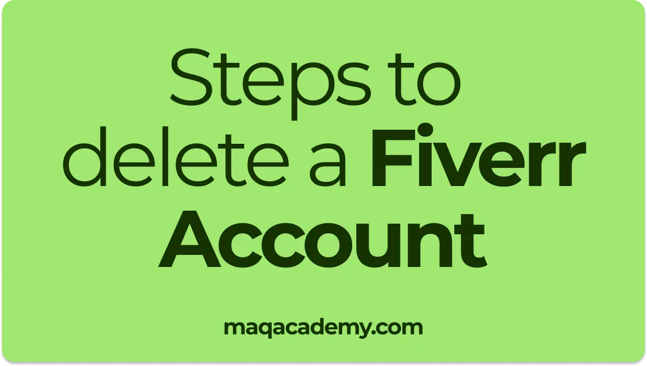 steps to delete your fiverr account